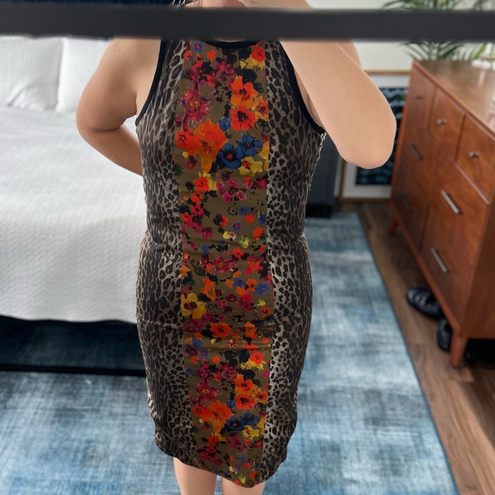 MAX MARA Blocked Pattern Sheath Pencil Dress